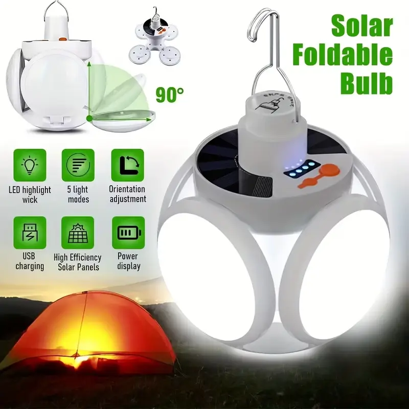 1 Solar Folding Light with USB - đánh giá và giá Solar Emergency Charger