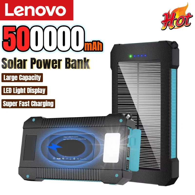 Lenovo 500000mAh Solar Power B - đánh giá và giá Solar Emergency Charger
